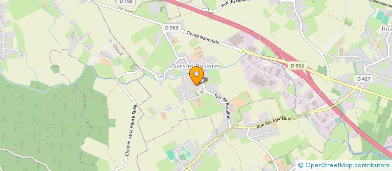 localisation de l'entreprise MC DESIGN  SARS-ET-ROSIERES