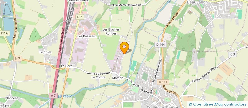 localisation de l'entreprise MC DEVELOPPEMENT à ETOILE-SUR-RHONE