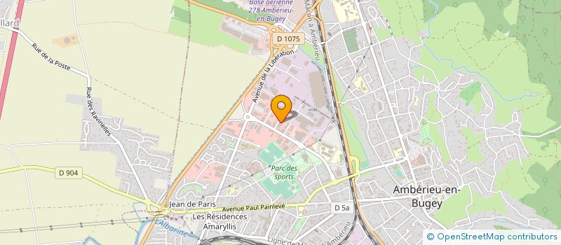 localisation de l'entreprise MC DIFFUSION  AMBERIEU-EN-BUGEY