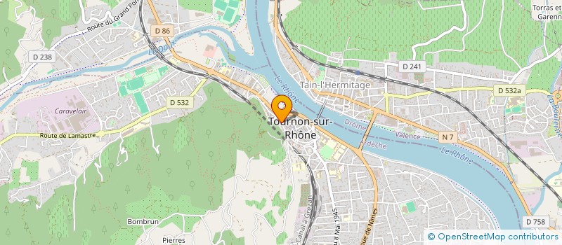 localisation de l'entreprise MC DIFFUSION à TOURNON-SUR-RHONE