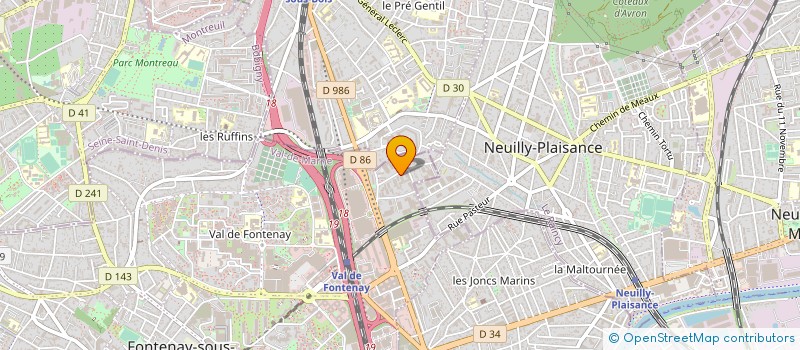 localisation de l'entreprise MC DIFFUSION à FONTENAY-SOUS-BOIS