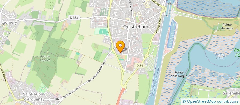 localisation de l'entreprise MC DISTRIBUTION à OUISTREHAM