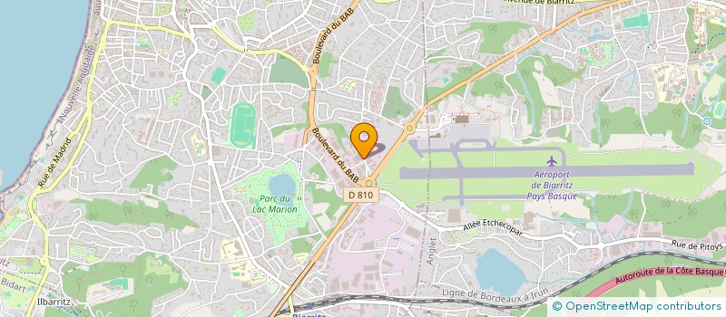 localisation de l'entreprise MC ECOM 64  BIARRITZ