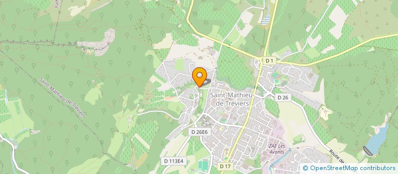 localisation de l'entreprise MC ELEC  SAINT-MATHIEU-DE-TREVIERS