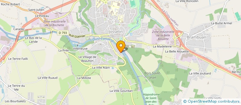 localisation de l'entreprise MC ENERGIE  JOSSELIN