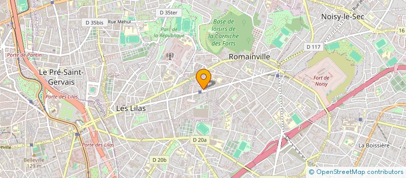 localisation de l'entreprise MC ET JB BATIMENT à LES LILAS