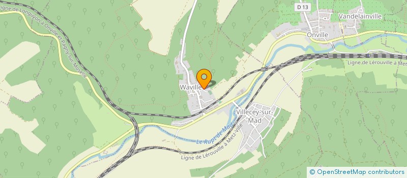 localisation de l'entreprise MC GARDEN  WAVILLE