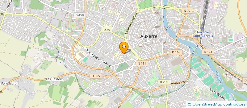 localisation de l'entreprise MC GAZELLES à AUXERRE