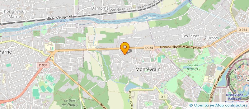 localisation de l'entreprise MC GESTION  MONTEVRAIN