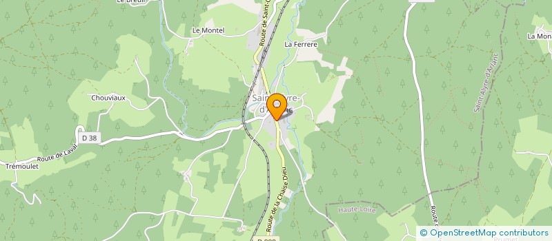 localisation de l'entreprise MC GRAPHICS  SAINT-ALYRE-D'ARLANC