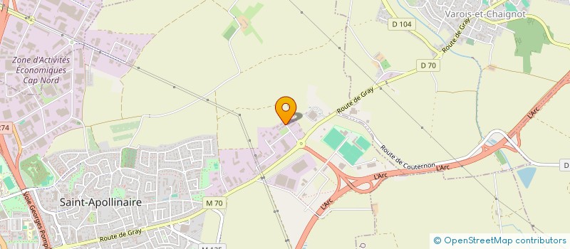 localisation de l'entreprise MC GROUPE  ARCEAU