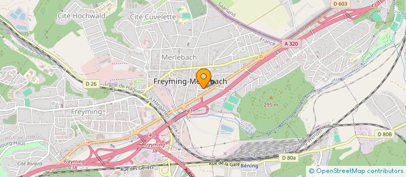localisation de l'entreprise MC HAIR STUDIO  FREYMING-MERLEBACH