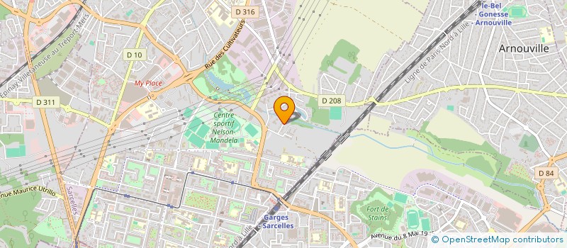 localisation de l'entreprise MC HOLDING  SARCELLES