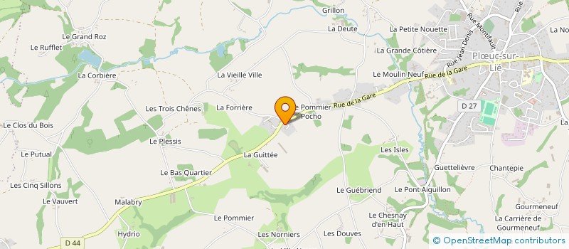 localisation de l'entreprise MC-IMMO 22  PLOEUC-L'HERMITAGE