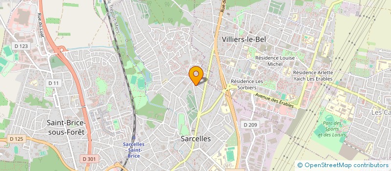 localisation de l'entreprise MC IMMO  SARCELLES