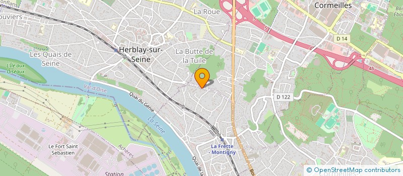 localisation de l'entreprise MC IMMO  LA FRETTE-SUR-SEINE