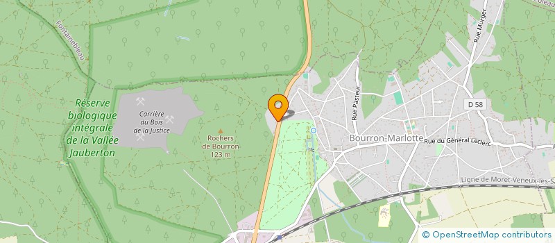 localisation de l'entreprise MC IMMO  BOURRON-MARLOTTE