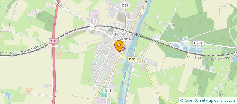 localisation de l'entreprise MC IMPRIMEURS  NOYEN-SUR-SARTHE