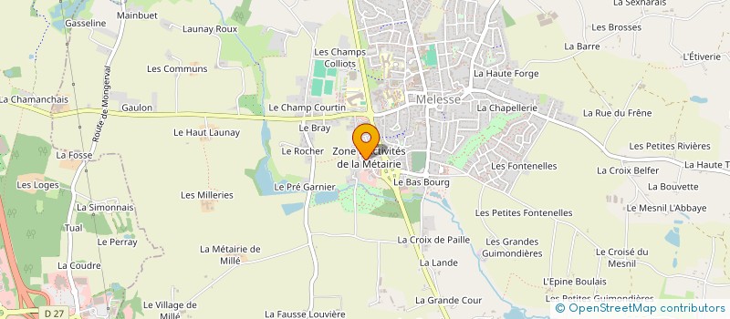 localisation de l'entreprise MC INVEST  MELESSE