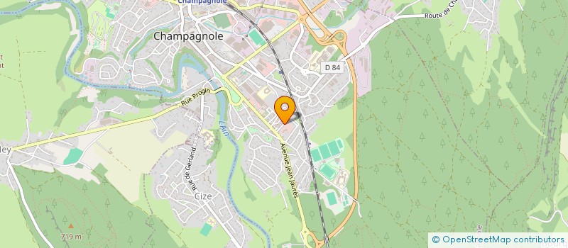 localisation de l'entreprise MC MECA  CHAMPAGNOLE