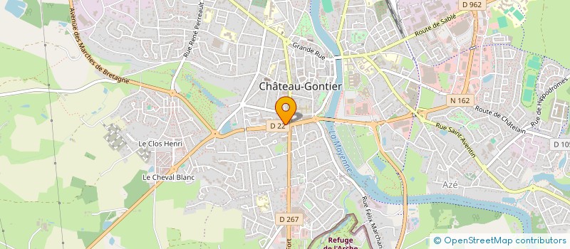 localisation de l'entreprise MC MOTOR LAVAGE à CHATEAU-GONTIER-SUR-MAYENNE