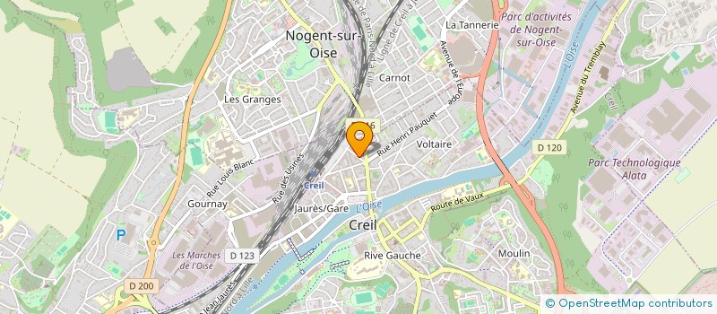 localisation de l'entreprise MC-NET  CREIL