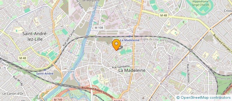 localisation de l'entreprise MC NOR SCOP à LA MADELEINE
