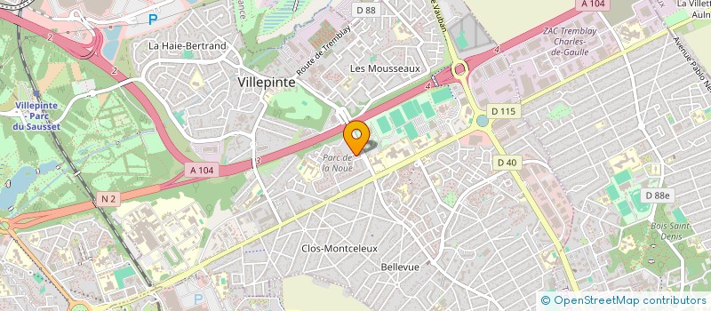 localisation de l'entreprise MC NOUR à VILLEPINTE