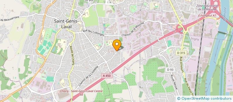 localisation de l'entreprise MC ORTHOPHONIE  SAINT-GENIS-LAVAL