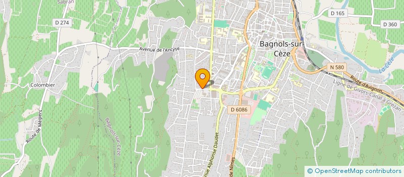 localisation de l'entreprise MC ORTHOPTIE à BAGNOLS-SUR-CEZE