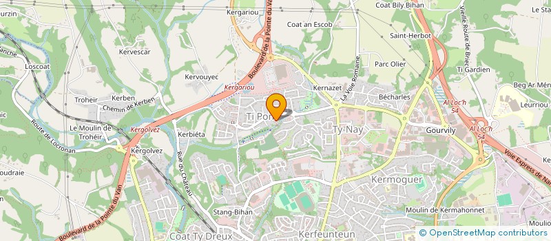 localisation de l'entreprise MC PASTEUR IMMO  QUIMPER