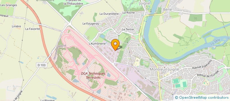 localisation de l'entreprise MC PATRIMOINE  MONTREUIL-JUIGNE