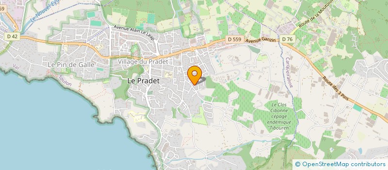 localisation de l'entreprise MC PATRIMOINE  LE PRADET