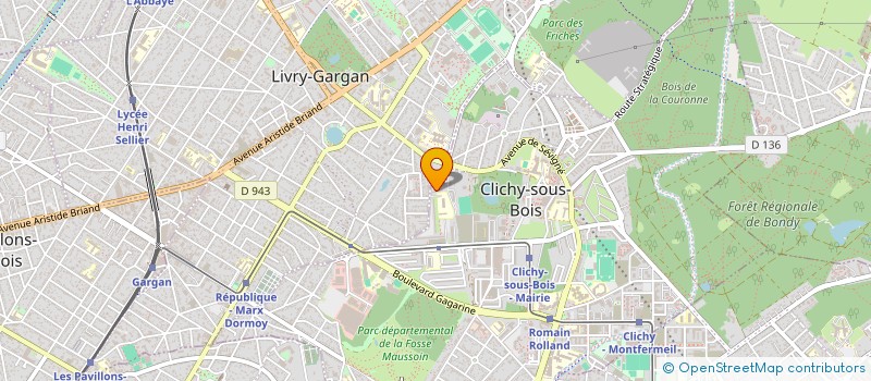 localisation de l'entreprise MC PEINTRE EN BATIMENT à CLICHY-SOUS-BOIS