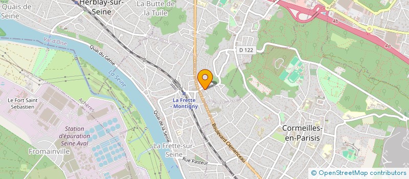 localisation de l'entreprise MC PEINTURE  MONTIGNY-LES-CORMEILLES