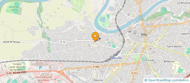 localisation de l'entreprise MC PIZZA à ALBI