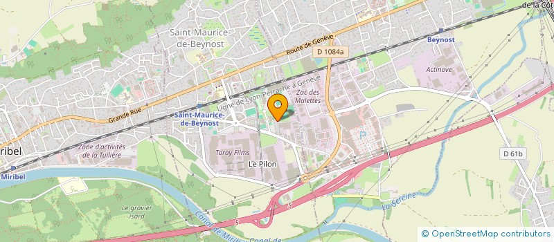 localisation de l'entreprise MC PLASTIC  SAINT-MAURICE-DE-BEYNOST