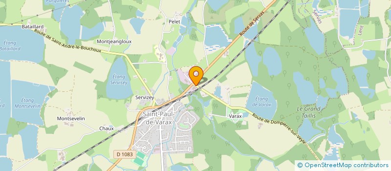 localisation de l'entreprise MC POIDS LOURDS  SAINT-PAUL-DE-VARAX