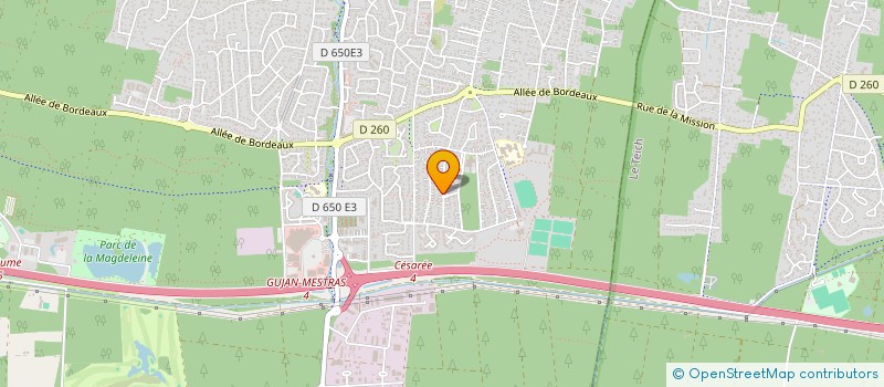 localisation de l'entreprise MC PRESTATIONS  GUJAN-MESTRAS