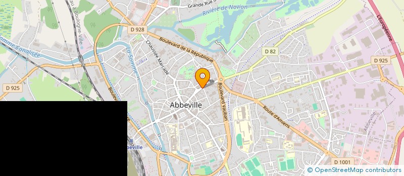localisation de l'entreprise MC PRODUCTION à ABBEVILLE