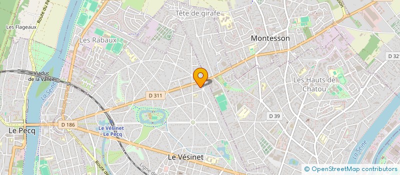 localisation de l'entreprise MC PRODUCTIONS  LE VESINET