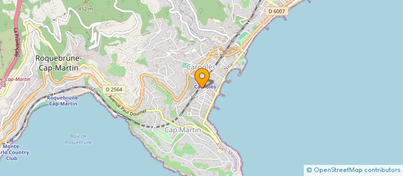 localisation de l'entreprise MC PROJECT DEVELOPPEMENT à ROQUEBRUNE-CAP-MARTIN
