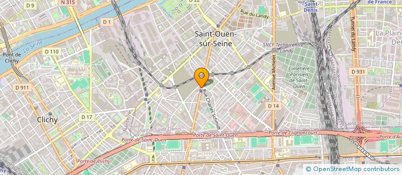 localisation de l'entreprise MC PROM à SAINT-OUEN-SUR-SEINE