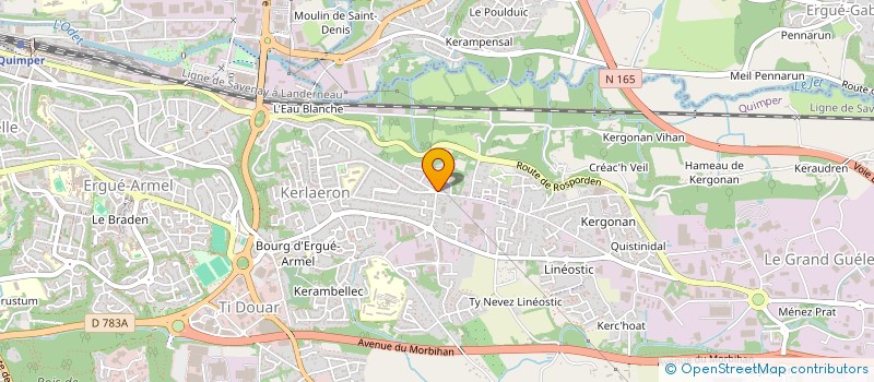 localisation de l'entreprise MC PROPRETE  QUIMPER