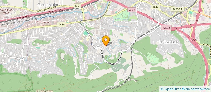 localisation de l'entreprise MC PROVENCE TRANSPORTS à AUBAGNE