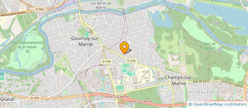 localisation de l'entreprise MC RENOV'LUXE  CHAMPS-SUR-MARNE