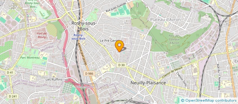 localisation de l'entreprise MC RENOVATION à ROSNY-SOUS-BOIS