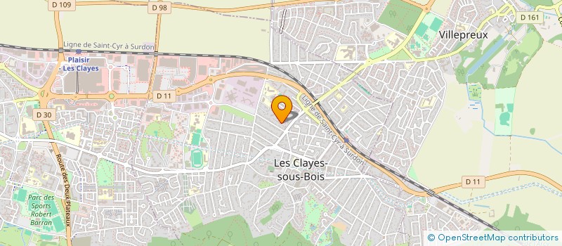 localisation de l'entreprise MC REVETEMENT  LES CLAYES-SOUS-BOIS