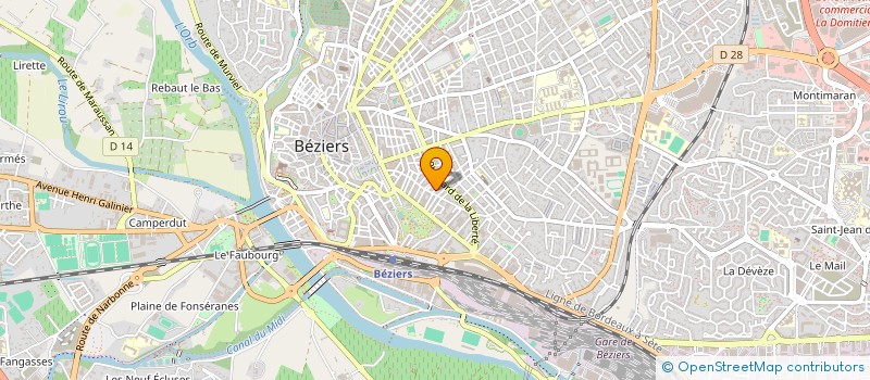 localisation de l'entreprise MC REVETEMENTS à BEZIERS