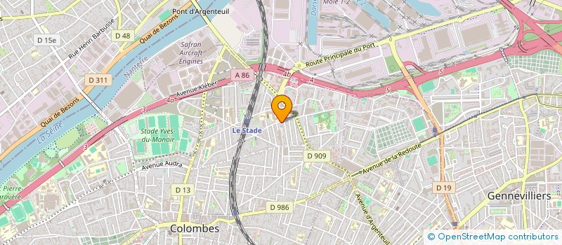 localisation de l'entreprise MC SABRE à COLOMBES